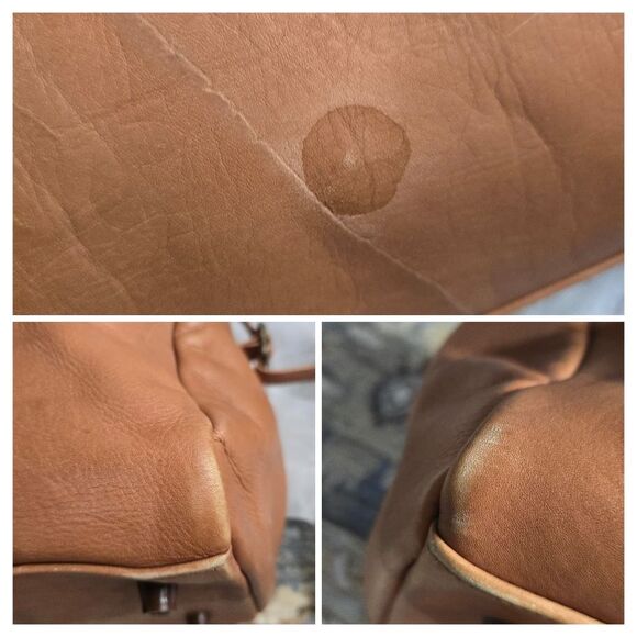 DAVID KING Boston Tan Leather Duffel Travel Bag Vintage 80s 90s - Picture 8 of 8